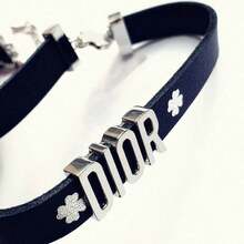 Dior 女士二合一黑金项链手链首饰套装 - 黑色 - 查看 1