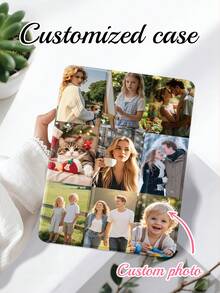 1pc Customizable 9-Photo Tablet Protective Case. Full Coverage, Supports Stylus Pen, Acrylic Material Protects Tablet From Bending, Magnetic Sleep/Wake Function. Multi-Angle Folding. Suitable For IPad 11th Gen A16 2025, 10th Gen 10.9" Air, 4th/5th/11th Gen 10.9" Air, 11th Gen M3 2025, 7th/8th/9th Gen 10.2" Galaxy Tab S7/S8, Galaxy Tab S10 FE+ Protective Case - Multicolor - View 3