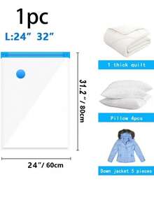 10/5/1 Set Portable Travel Storage Bags, Large Capacity Compression Bags, Reusable Vacuum Bags, Foldable Storage Boxes, Printed Luggage Bags, Dust/Moisture/Moth Proof, Space Saving, Suitable For Clothes, Blankets, Shirts, Bedding, Bedroom, Closet, Bathroom, Outdoor Gear, Home Organization, Back To School, Travel Essentials - Multicolor - View 16