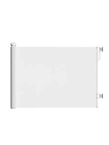 PANGDUBE Barrera Protectora Extensible con 86 cm de Alto y 180/300 cm de Ancho - Cerramiento Flexible para Niños y Mascotas en Pasillos y Escaleras - Protección para el Hogar con Cierre Doble - Montaje Sencillo sin Herramientas para Casas y Departamentos - Blanco - Ver 1