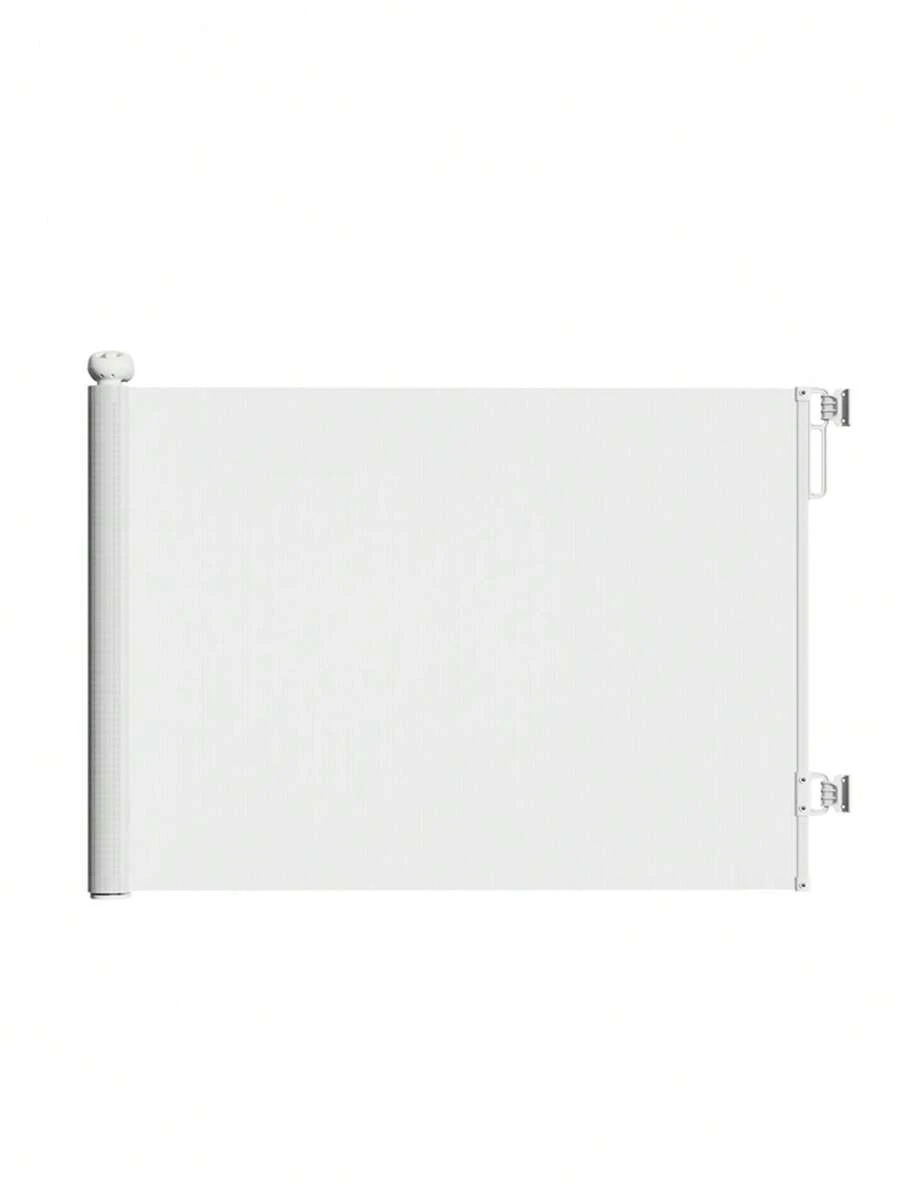 PANGDUBE Barrera Protectora Extensible con 86 cm de Alto y 180/300 cm de Ancho - Cerramiento Flexible para Niños y Mascotas en Pasillos y Escaleras - Protección para el Hogar con Cierre Doble - Montaje Sencillo sin Herramientas para Casas y Departamentos - Blanco - Ver 1