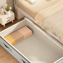 1pc Foldable Clothes Blanket Storage Bag, Large Capacity Waterproof Under-Bed Storage Bag, Transparent Top Cover, Dual-Zipper, Handles On Both Sides, Suitable For Under-Bed, Wardrobe, Cabinet Top Storage, Shoes, Clothes, Blankets, Super Large Storage Space, Essential Home Organization, Valentine's Day Gift, Easter Storage - Multicolor 1 - View 4