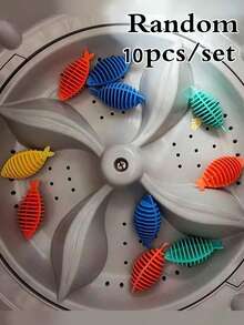 Reusable Clothes Fuzz Remover, Silicone Fish-Shaped Lint Collector, Pet Hair Remover For Clothes, Blankets, Towels, Efficient Washing Machine Lint Collector, Cat/Dog Hair Remover, Household Laundry Tool, Easy To Remove Fabric Lint, Laundry Room Essential, Cleaning Supplies, Washing Machine, Lint Collector, Pet Hair Collector, Reusable Pet Hair Remover, Clothing Cleaning Tool, Laundry Accessory For Cleaner Clothes - Multicolor - View 28