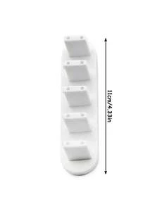 52/12/10PCS Nail Art Practice Stand, Also Known As The Buckle Type Nail Plate Practice Stand, Plastic False Nail Detachable Practice Stand Base, Display Stand Strip. - White - View 5