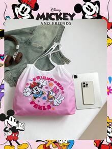 Disney 1 Túi đựng đồ họa tiết chuột Mickey được cấp phép chính thức, túi mua sắm dung tích lớn, túi tote gấp gọn dung tích lớn, túi đeo vai có dây rút, túi xách nhẹ. Được cấp phép chính thức - Có thể kiểm chứng. Dành cho nữ giới. Hoàn hảo cho sử dụng hàng ngày/mua sắm/đi chơi. - Nhiều màu - Xem 5