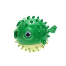 Cute Red Puffer Fish Cat Toy, Spike Chew Resistant Cat Teaser Toy, Interactive Self-Playing Cat Toy