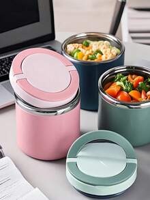 保溫防漏 630ml 湯罐 學生便當盒 密封湯品儲存容器 附手柄 便攜大容量食物容器 適合上班、旅行與戶外使用 廚房配件 返校理想選擇 - 彩色 - 查看 4