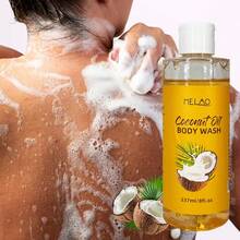 MELAO Coconut Oil Body Wash, 237ml/8 Fl Oz, Natural Coconut Oil Ingredients, Deep Cleansing & Moisturizing, Suitable For Dry & Sensitive Skin, Gentle Formula, Fresh Scent, Nourishing For Soft & Smooth Skin - Fresh - View 7