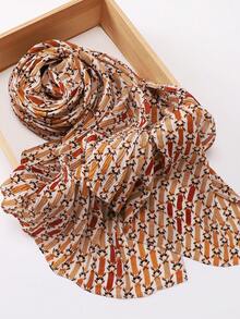 1 chiếc khăn trùm đầu Hồi giáo (Hijab) in kỹ thuật số mới, xếp ly, có họa tiết, thoáng khí, mềm mại, chất liệu modal. - Nhiều màu - Xem 7
