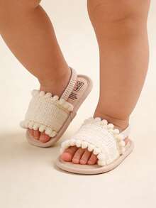 Infant Infant Girls Summer Sandals With RetroSoft Sole Newborn Toddler First Walker Crib Dress Shoes - Apricot - View 14