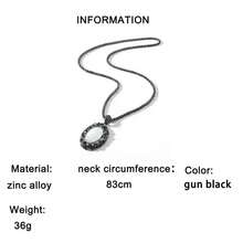 新款欧美时尚吊坠项链，简约百搭长款毛衣链，秋冬款 - 彩色 - 查看 7