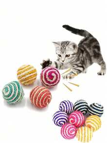 1 quả bóng đồ chơi cho mèo có quỹ đạo khó đoán, bóng trọng lực tương tác, đồ chơi điện tự động cho mèo, bóng thông minh, thích hợp để chơi và giải trí, màu ngẫu nhiên. - Nhiều màu - Xem 15