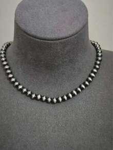 High Quality Women's Vintage European & American Bohemian Style Western Pearl Layered Necklace Set, Each Length Can Be Purchased Separately, Best Layered Effect, Suitable For Daily Wear Or Gatherings - Antique Silver - View 4