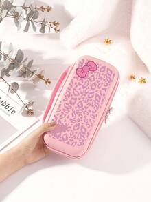 1pc Purple Leopard Spot Bow Print Protective Case, Compatible With New Switch 2 (2025), Switch NS/Switch OLED/Lite, Suitable For Switch 2 Game Console Accessories, Family Pack, Storage Case With Card Slots, Switch Protective Cover, White/Pink, Romantic Gift For Switch Players - Multicolor - View 16