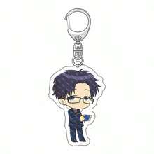 Q Version Cartoon Girl Acrylic Keychain, Cute Anime Character Bag Charm, Transparent Key Ring Pendant, Backpack Hanging Ornament, Collectible Decor, Novelty Gift For Anime Fans - Multicolor - View 2
