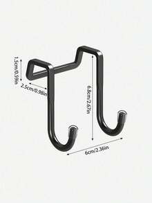 2 móc treo cửa hình chữ S bằng thép không gỉ, không cần khoan, kiểu dáng hiện đại, thích hợp cho nhà bếp, phòng tắm, tủ quần áo, dùng để treo quần áo, khăn tắm, lý tưởng cho ký túc xá sinh viên. Móc đôi hình chữ S có thể treo quần áo phía sau cửa. - Nhiều màu - Xem 12