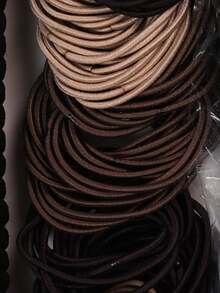 1159 Pieces Of Basic And Fashionable Hair Accessory Sets, Including Satin-Textured Large Elastic Hair Bands That Exude Elegance And Laziness, As Well As A Variety Of Basic Hair Bands In Different Colors, Along With Practical Hair Bobbins And Combs - Suitable For Girls And Women, Meeting Daily Styling Needs. Whether It's A Simple Ponytail, An Exquisite Updo Or A Creative Hairstyle, They Can Be Easily Created. Practical And Good Items! - Multicolor - View 4