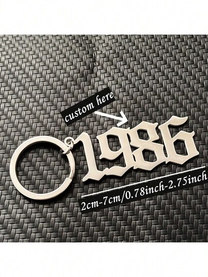 Customized Letter Keychain, High-Quality Stainless Steel Craftsmanship, Fashionable Backpack Accessory, Car Key Chain, Daily Gift, Anniversary Gift, Valentine's Day Gift, Unisex