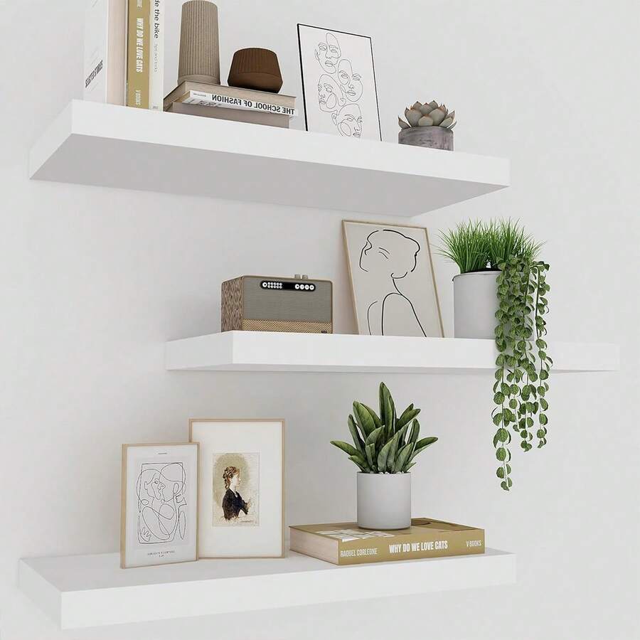 1 chiếc kệ treo tường 3 mặt đục lỗ, giá treo tường một tấm, thích hợp cho phòng ngủ, phòng khách, phòng học, tường TV, kệ lưu trữ bằng sắt trang trí sáng tạo, kệ nổi.