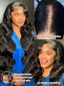 CEXXY 13x6 Brazilian Body Wave Lace Front Human Hair Wig For Women HD Transparent Lace Pre-Plocked With Baby Hair Natural Hairline Deep Part 180 Density Full Thick Body Wave Lace Front Wig Human Hair Beginner Friendly Easy Installation, Glueless Lace Wig Human Hair 7x5 Upgrade Large Lace Closure Wig No Glue Needed Breathable Cap Comfortable Fit Daily Wear, 360 Full Lace Wig Human Hair For Ponytail Bun High Pony Updo Braiding Versatile Hairstyles Protective Styles, Body Wave Human Hair Lace Front Wig Realistic Scalp Look Soft Natural, Brazilian Human Hair Wigs For Women Salon Quality Heat Resistant Restyle Curl Straight Dye, Glueless Wigs Human Body Wave Lace Front - SPure Natural - 查看 7