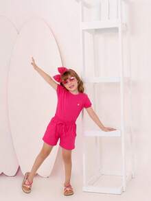 Girls' Outfit Set - New Arrival/Fashion/Party/Outing/Promotion/ - 玫紅色 - 查看 9