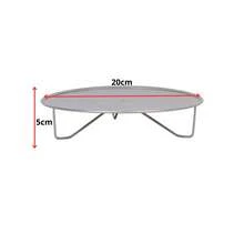Set Of 4 Round Low Trays (25cm And 20cm) For Party Decoration - Silver - View 3