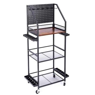 ロッドスタンド 釣り竿立て 釣竿置き 12本用 大容量 4in1 ロッドラック 釣り具収納 整理 移動式 ロッドホルダー キャスター付き 移動便利 パンチングボード付き 組立式