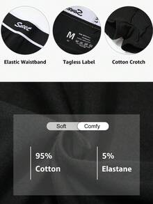 5 Packs Multicolor Cotton Women Shorts Comfortable Minimalist Ribbon Low Rise Boxers For Daily Wear Ideal For Sports And Relaxing - 彩色 - 查看 4