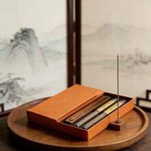 80/120 Natural Chess Nan Thread Incense Stick+Incense Burner Set, Thickened Natural Aromatherapy, Suitable For Yoga Meditation Purification And Gift Giving - Multicolor - View 7