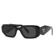 Prada Fashionable Black Frame Women's Sunglasses, UV Protection, Stylish For Summer Beach - Black - View 8