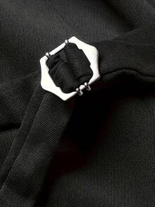 三件套经典男士纯色西装套装 - 外套+马甲+西裤，适合婚礼、商务会议等场合 - 高品质面料，穿着舒适，时尚设计 - 黑色 - 查看 9