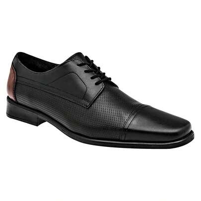Marshall Zapato de vestir para hombre color negro café