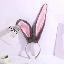 朱迪·霍普斯服装套装，配有可活动的耳朵和尾巴 - 官方兔女郎角色服装头箍，毛绒兔耳发箍，适合万圣节、动漫展和主题派对 - 彩色 - 查看 7