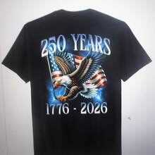 America 250th Celebration 250 Years America Eagle Flag Unisex T-Shirt Free Ship - 款式7 - 查看 1