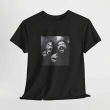 Potter And Hagrid Having A Fun Time T-Shirt | Wizard Friends Tee - Black 3 - View 2
