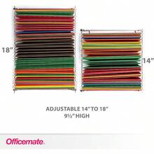 caja de archivosOfficemate 91990 anging File Frame Letter Size Adustable 14 to 18-Inces 2 Pack Steelcaja de archivos - Acero - Ver 3