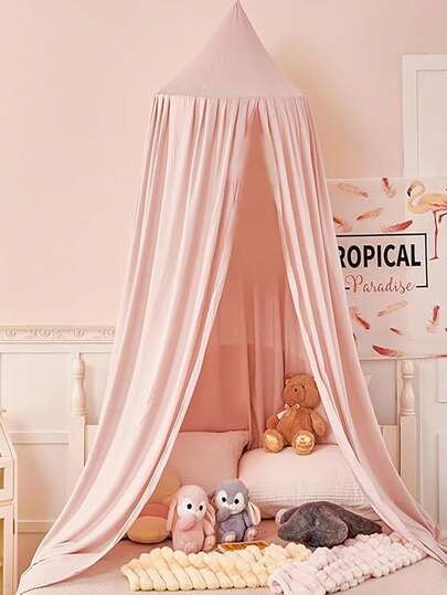 AUSALLA 1pc Multi-Functional Baby Crib Canopy, Blackout, Dust-Proof, Mosquito-Proof, Skin-Friendly, Breathable To Protect Baby's Sleep