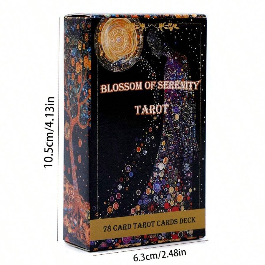 宁静之花塔罗牌占卜游戏卡牌占卜命运派对家庭桌游 - 棕色 - 查看 1