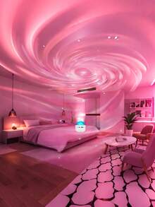 1pc Star Projector Lamp With Northern Lights & Rotating Starry Sky Effect, 16 Colors 360° Ceiling Projection LED Mood Light, USB Powered For Bedroom, Living Room, Relaxing Atmosphere, Adjustable Brightness Sleep Lamp, Perfect Christmas Birthday Gift, Best Choice For Couples - Multicolor - View 3