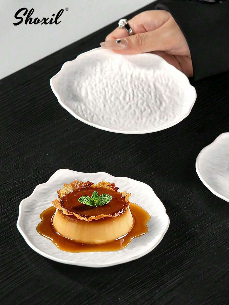 shoxil 1/5pcs Plastic Trays, Irregular Plates, Cake Plates, Dessert Plates, Creative Western Dishes, Sushi Plates, For Home, Restaurant, Dining, Party - Tray - View 1