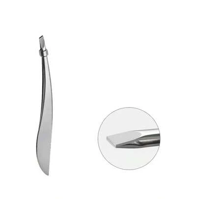 1/2pcs High Quality Stainless Steel Slanted Eyebrow Tweezers, Hair Removal Pliers, Specialized For Plucking Eyebrows And Facial Hair, Grooming Tool For Men And Women