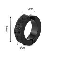 3只夹式耳环，男女通用朋克风不锈钢无耳洞耳环 - 3 件套耳夾套裝 - 查看 3