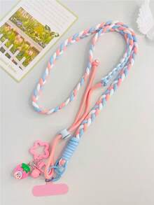 Noise Isolating Mixed Braided Multi-Color 1pc 2026 New INS Style Phone Lanyard Strap, Fits All Phone/Camera/Earphone Models, Versatile Shoulder/Halter, Outdoor Handheld Lanyard, Anti-Lost Anti-Theft Phone Charm With Gift Pad Birthday Gift - Multicolor - View 7