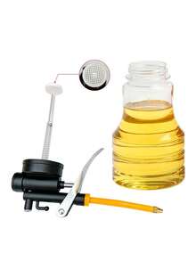 250ml Transparent Oil Bottle With Short/Long Nozzle, High Pressure Oiler, Oil Gun - A - View 4