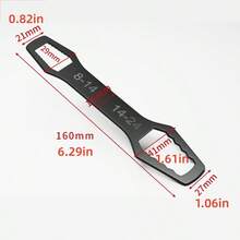 1pc Stainless Steel Dual-Head Universal Bathroom Wrench - Thickened Rust-Proof Hexagonal Multi-Function Tool For Shower Installation - Essential Plumbing Hardware Accessory - Multicolor - View 10
