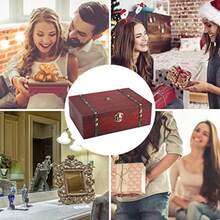 caja de archivosCaa de recuerdos nes de almacenae eca a mano caa rativa de tesoro estilo antiguo racion de manualidades caa de almacenamiento de fotos para el ogar la oficinacaja de archivos - Uva - Ver 2