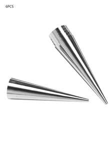 Stainless Steel Baking Tools, Kitchen Gadgets, Danish Large Spiral Croissant Conical Tube, Snail Cream Bread, Snail Bread Mold, Household & Commercial Puff Pastry Dough Roller Crimper - Silver - View 11