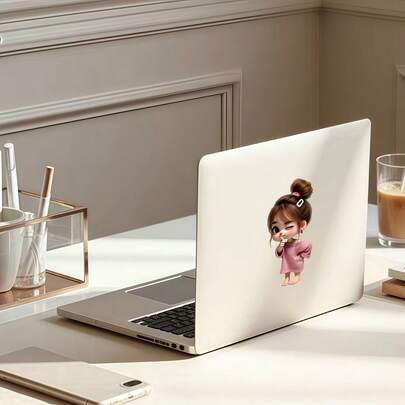 Removable & Adorable Laptop Stickers, Suitable For Desktops/Cars/Walls