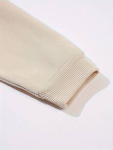 Women's St. Patrick's Day Sweatshirt With Shiny Four-Leaf Clover Print, Round Neck Sweatshirt, Suitable For Daily Casual Wear, Combining Fashionable Print And Comfortable Neckline.Loose And Comfortablevalentines Sweatshirts - 杏色 - 查看 3