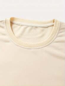 Women's St. Patrick's Day Sweatshirt With Shiny Four-Leaf Clover Print, Round Neck Sweatshirt, Suitable For Daily Casual Wear, Combining Fashionable Print And Comfortable Neckline.Loose And Comfortablevalentines Sweatshirts - 杏色 - 查看 5